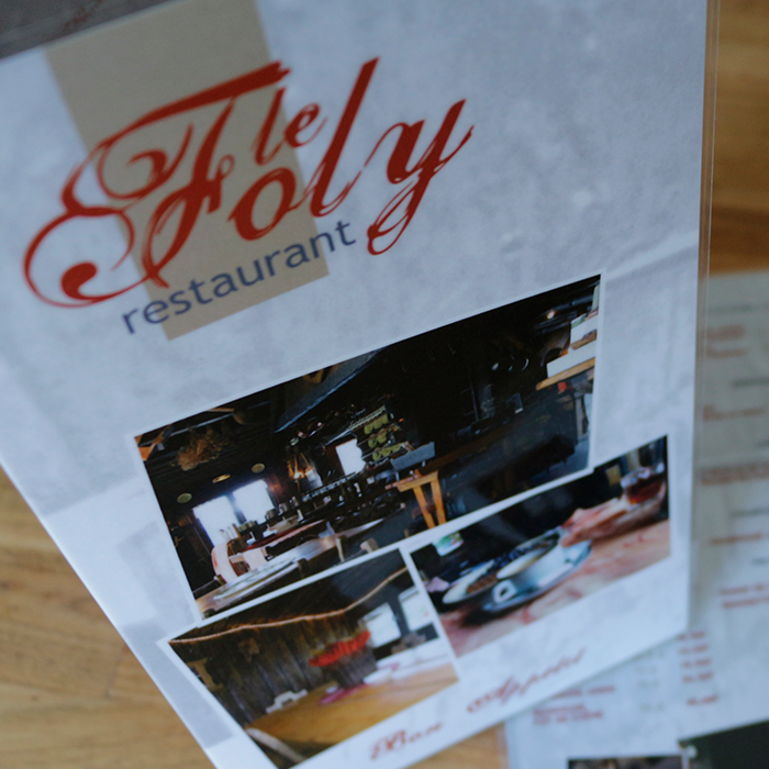 Le Foly // Refonte logo et mise en page de la carte.